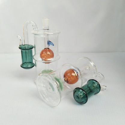 External Glass Pipe Mute Smoking Pot With Burning Pot Hose