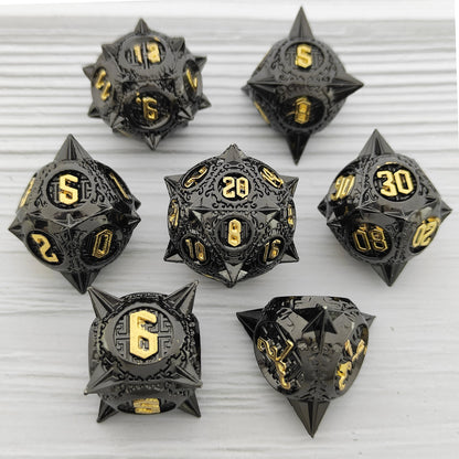 Metal Polyhedral Board Game Dice