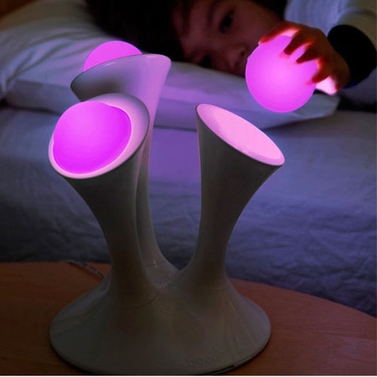 Factory direct foreign trade decorative mushroom lamp LED colorful gradient magic night light fluorescent lamp bedside