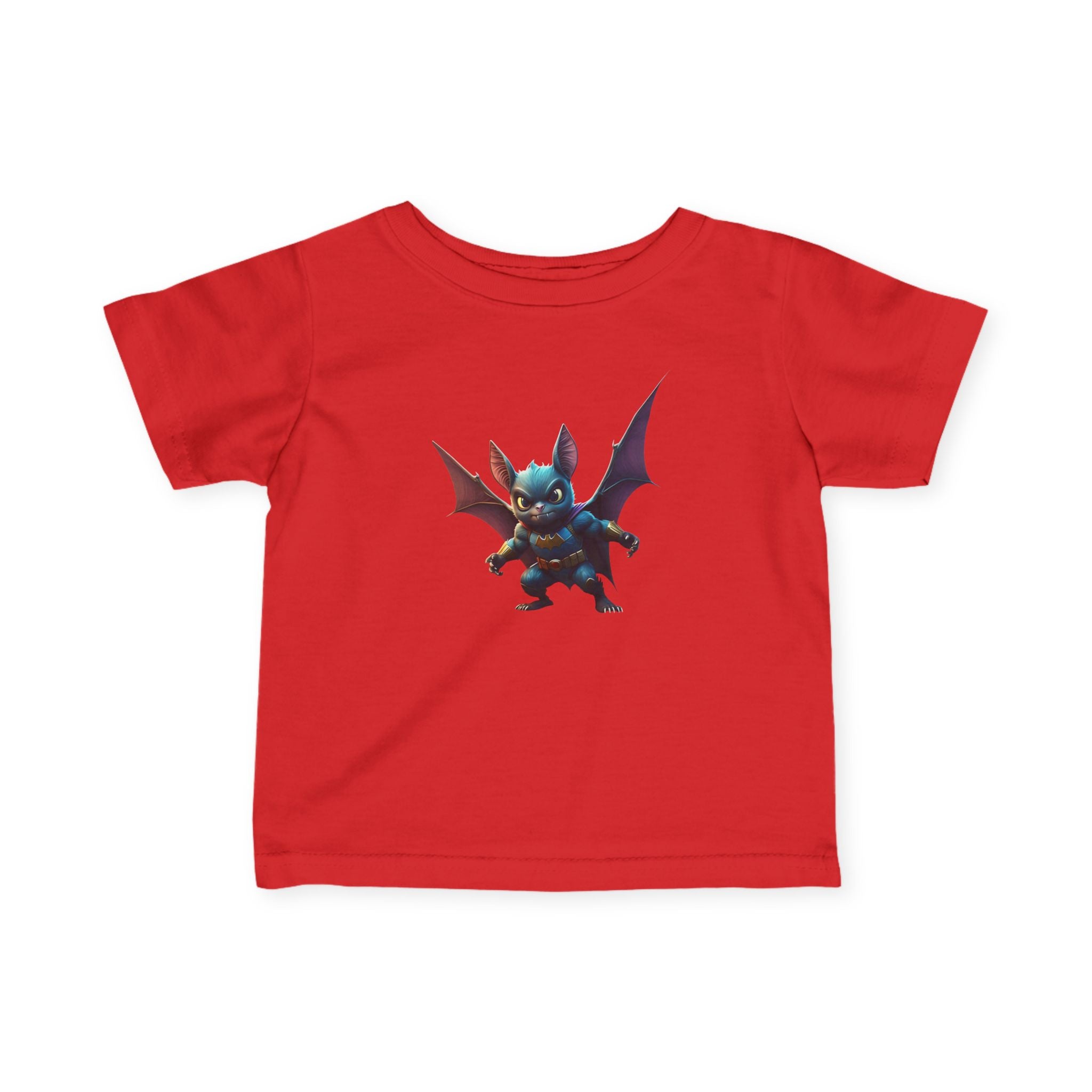 Cute Bat Man Super Hero Infant Tee for Playful Kids | Fun Graphic T-Shirt
