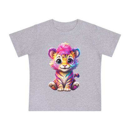 Colorful Baby Tiger & Butterfly Short Sleeve T-Shirt