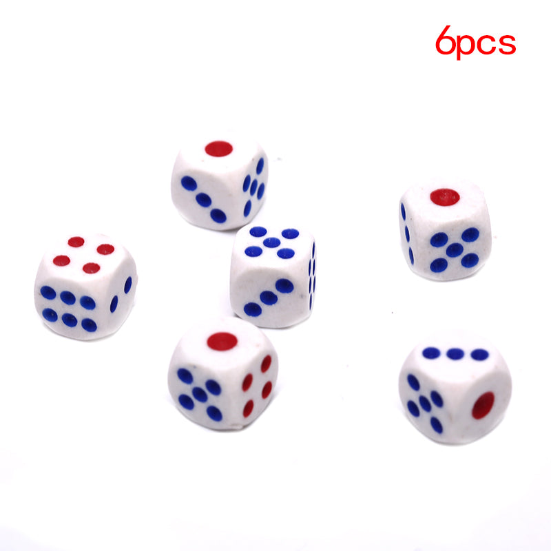 Red and blue dot ordinary dice