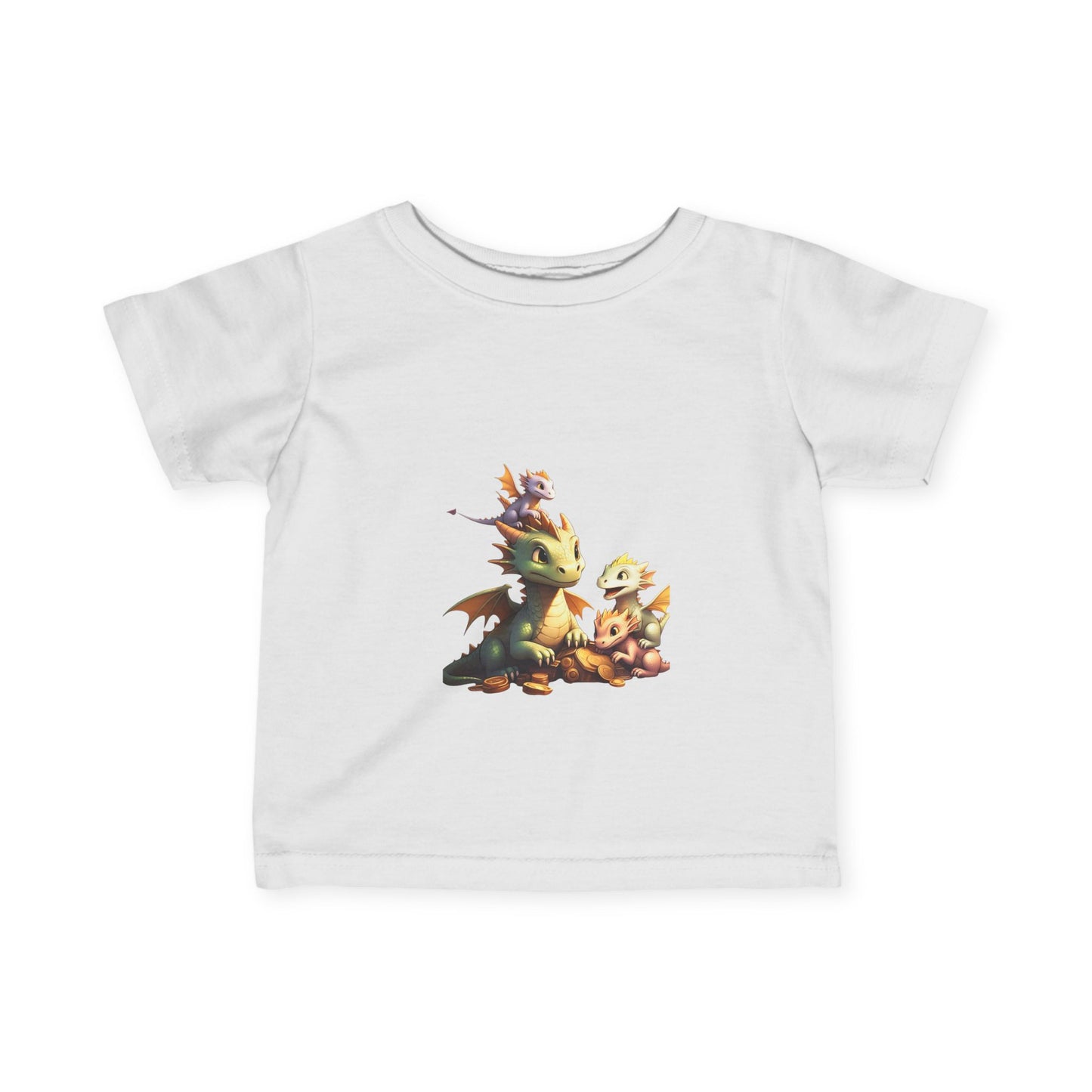 Whimsical Dragon Infant T-Shirt | Cute Baby Tee for Adventurous Kids