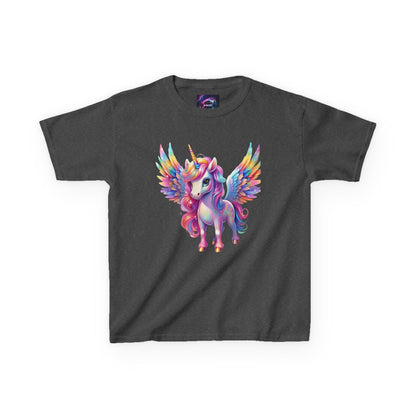 Colorful Unicorn Kids Heavy Cotton Tee - Fun & Whimsical Shirt for Magical Play