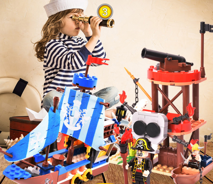 Goody building block pirate series model