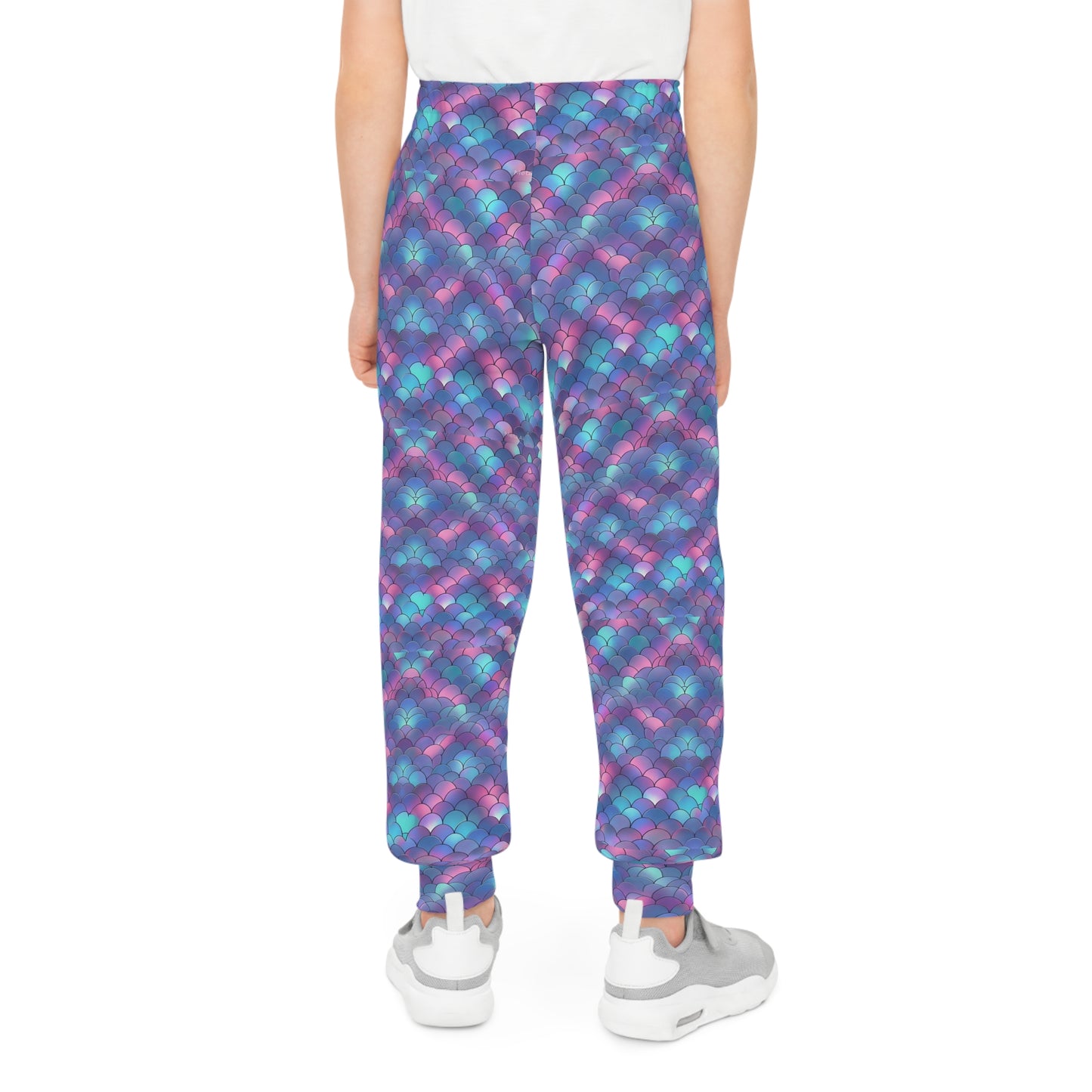 Youth Joggers with Colorful Geometric Pattern - Trendy Comfort for Active Kids