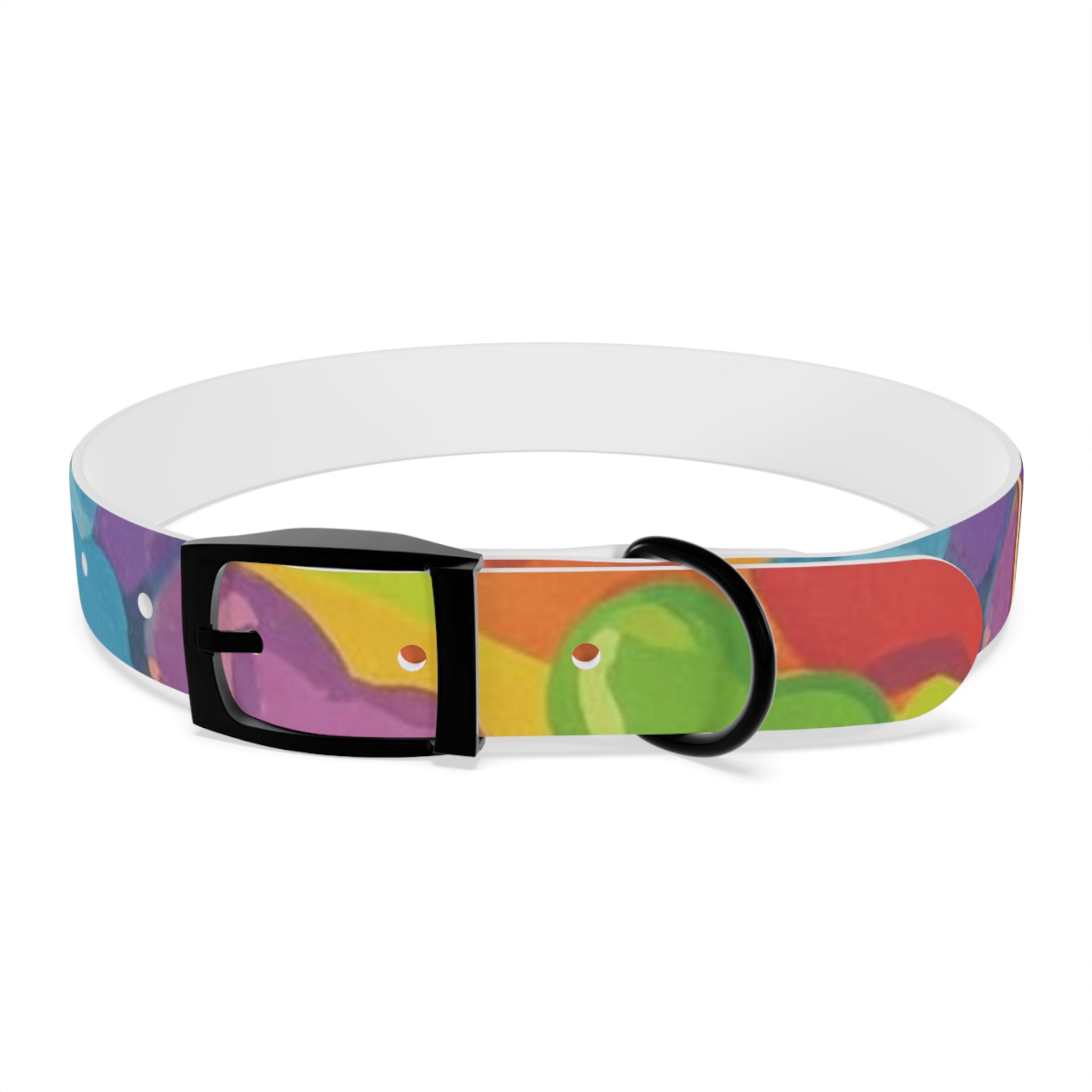Vibrant Rainbow Dog Collar - Colorful Pet Accessory for Any Occasion