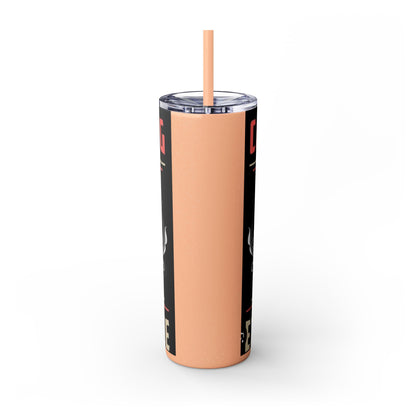 Care Giving Skinny Tumbler with Straw, 20oz