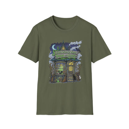 Halloween Which Witch Is Which Broom and Gloom Unisex T-Shirt, Spooky Shirt, Graphic Tee, Fall Apparel, Halloween Gift, Cozy Casual Wear
