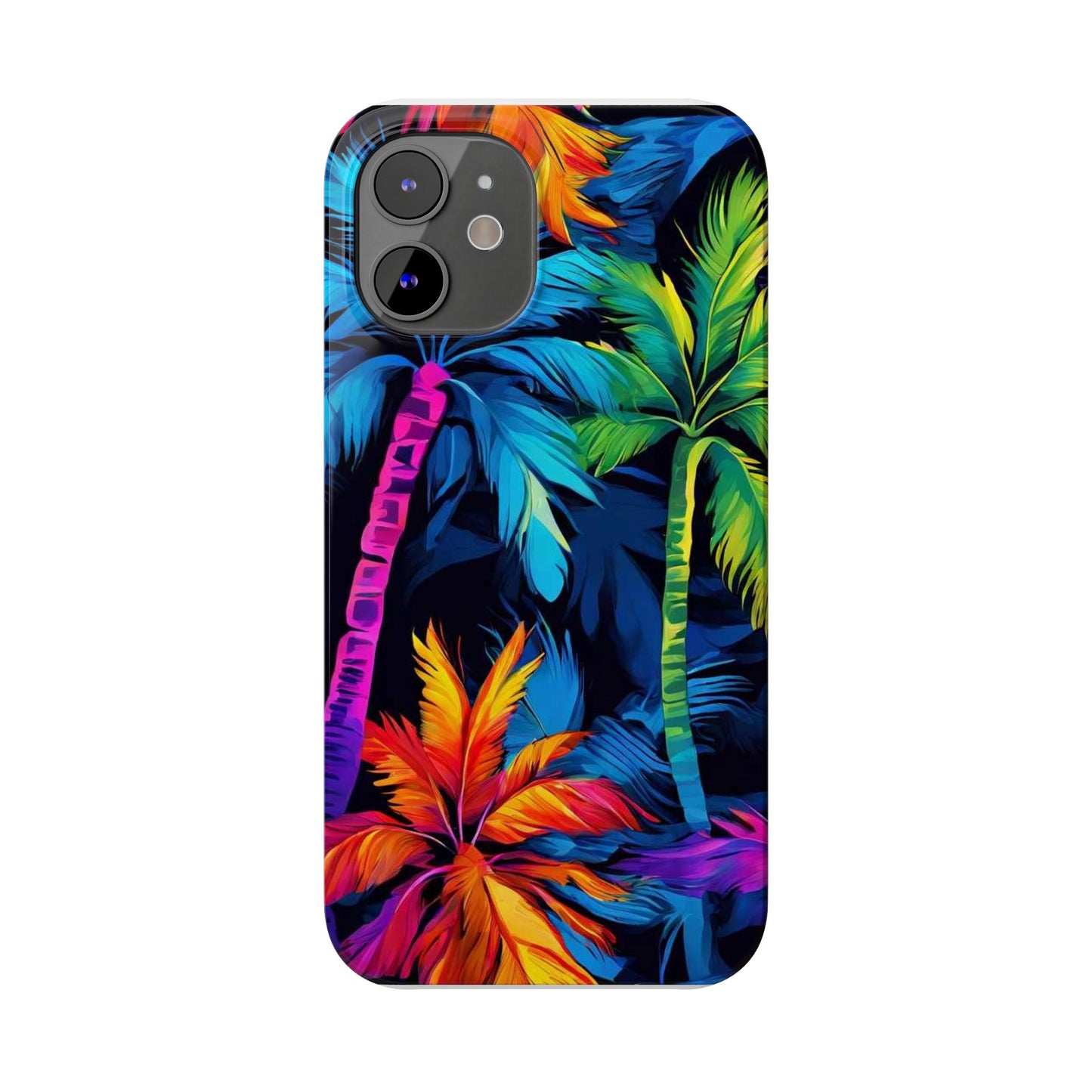 Dark Palm Slim Phone Cases