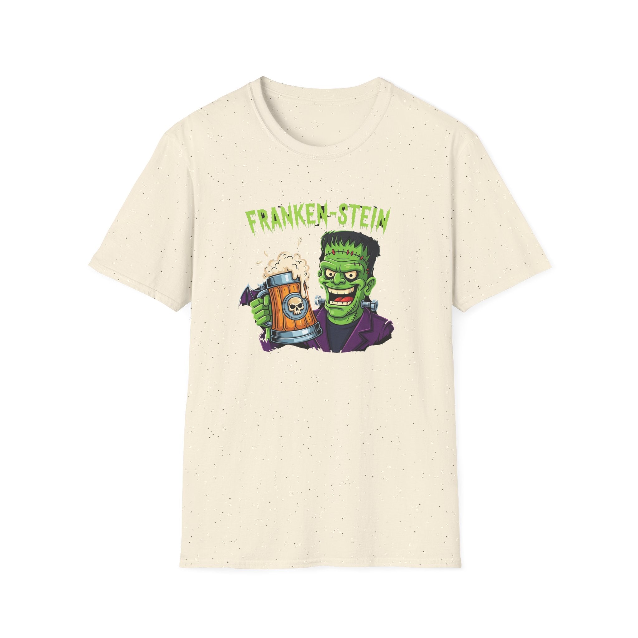 Franken-stein Beer T-Shirt, Spooky Halloween Apparel, Unisex Graphic Tee, Monster Mash Party Shirt, Halloween Costume Top, Beer Lover Gift