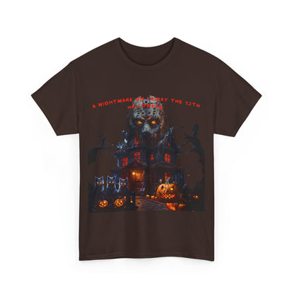 A Nightmare On Friday The 13th Halloween Unisex Heavy Cotton Tee