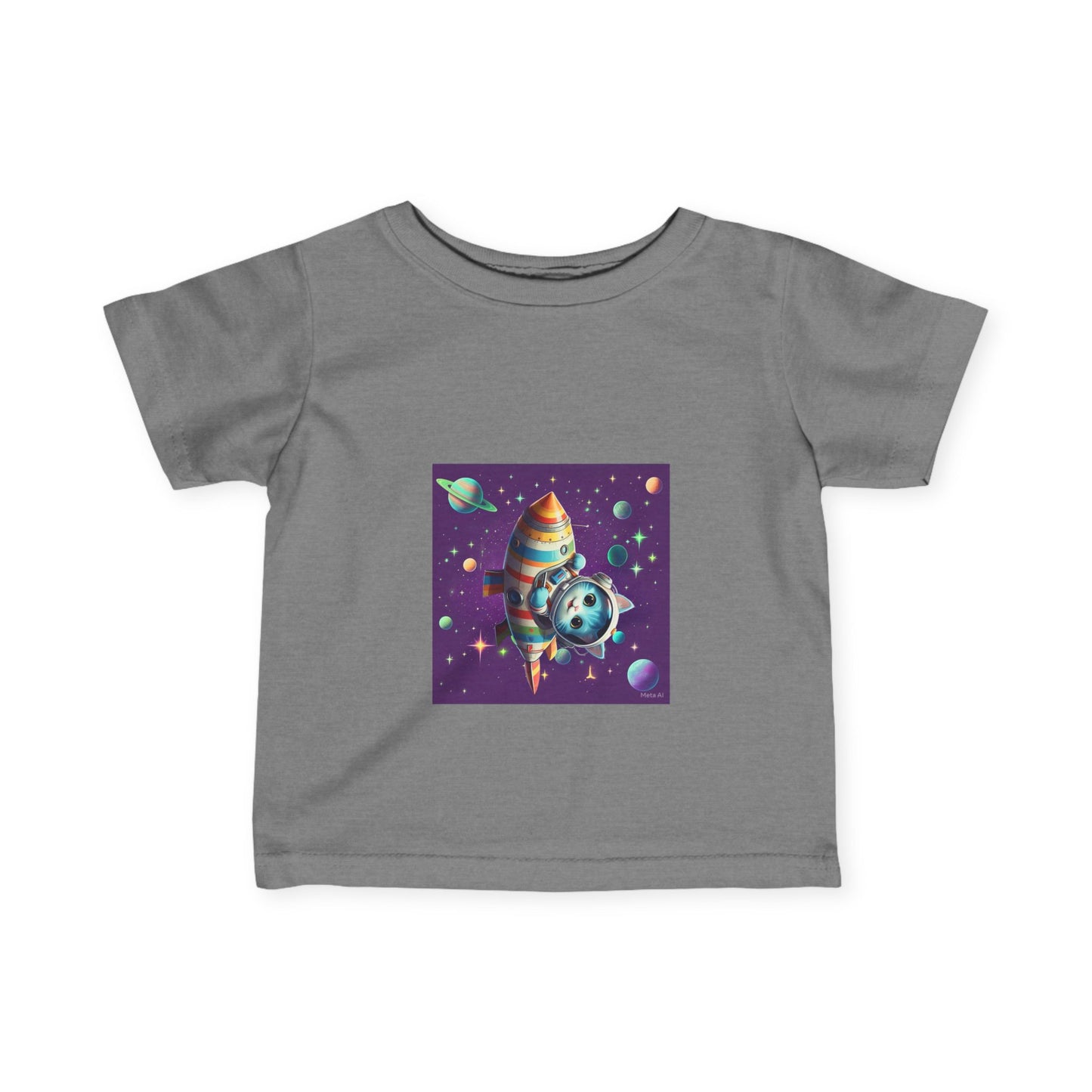 Cute Space-Themed Infant Tee - Adorable Baby Shirt for Young Explorers