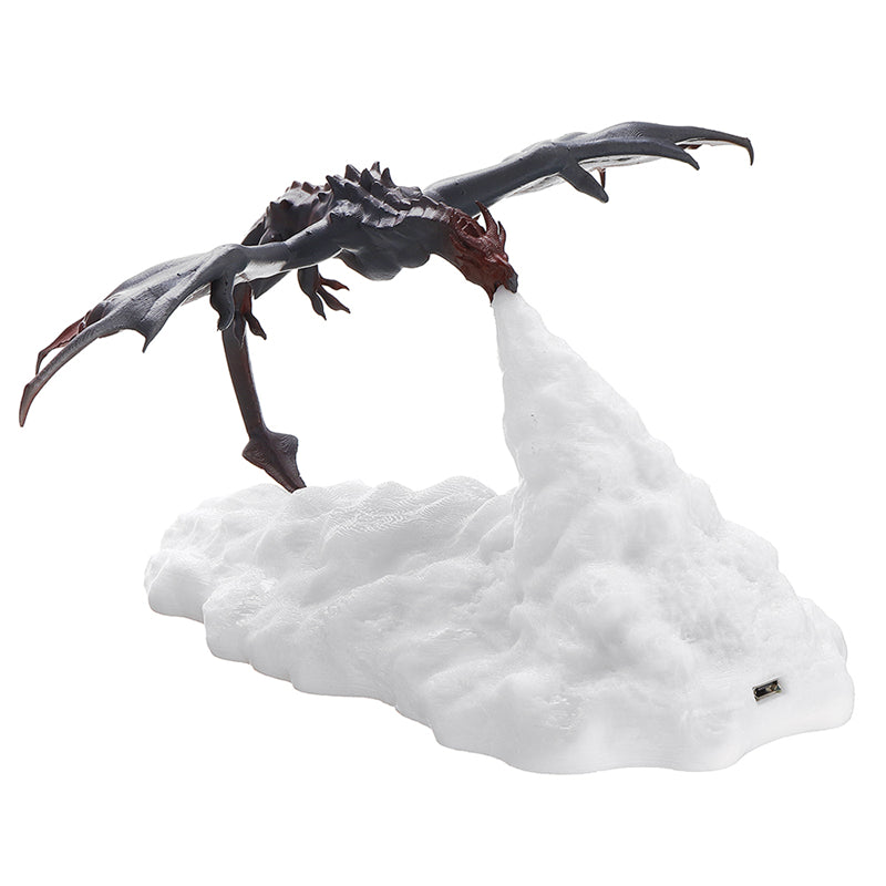 3D Printed USB LED Fire Breathing Dragon Lamp Decoration, makes a great Gift!