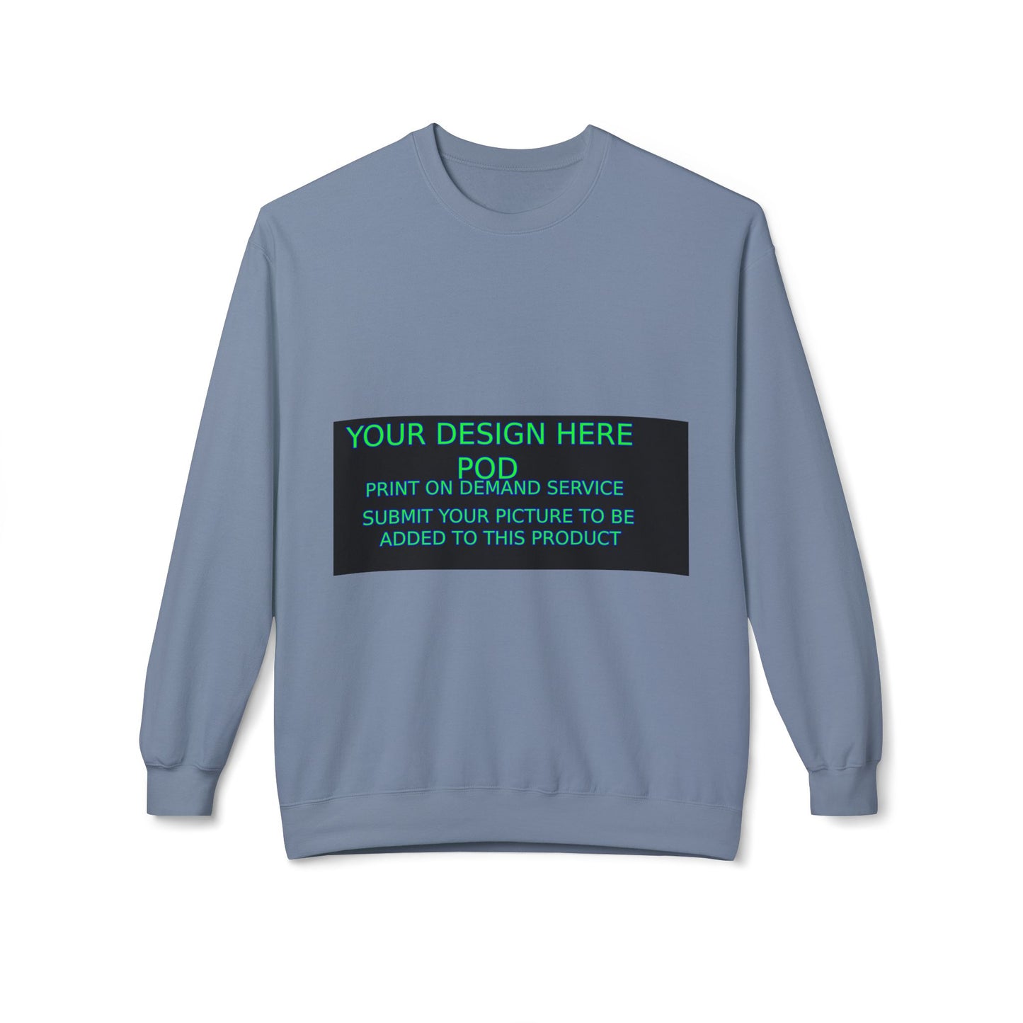 Customizable Unisex Fleece Crewneck Sweatshirt - Your Design Here