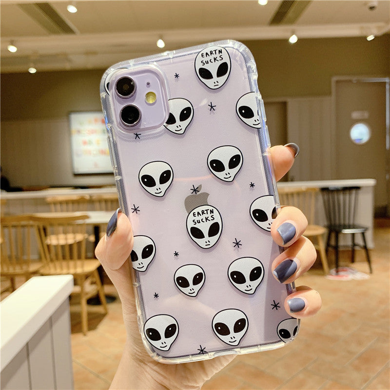 Cartoon alien phone case