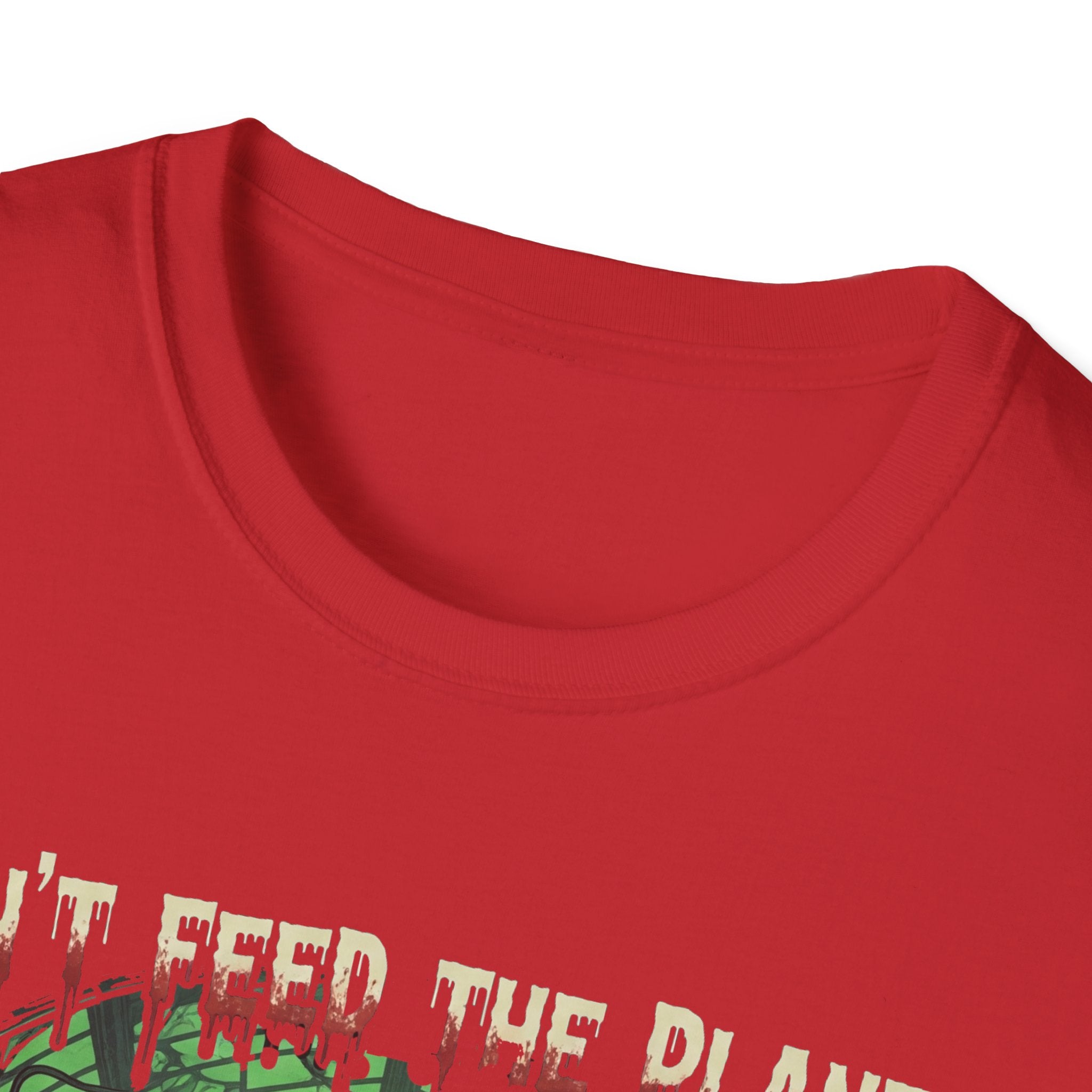 Don't Feed the Plants Unisex Softstyle T-Shirt, Horror T-Shirt, Halloween Shirt, Plant Lover Gift, Quirky Graphic Tee