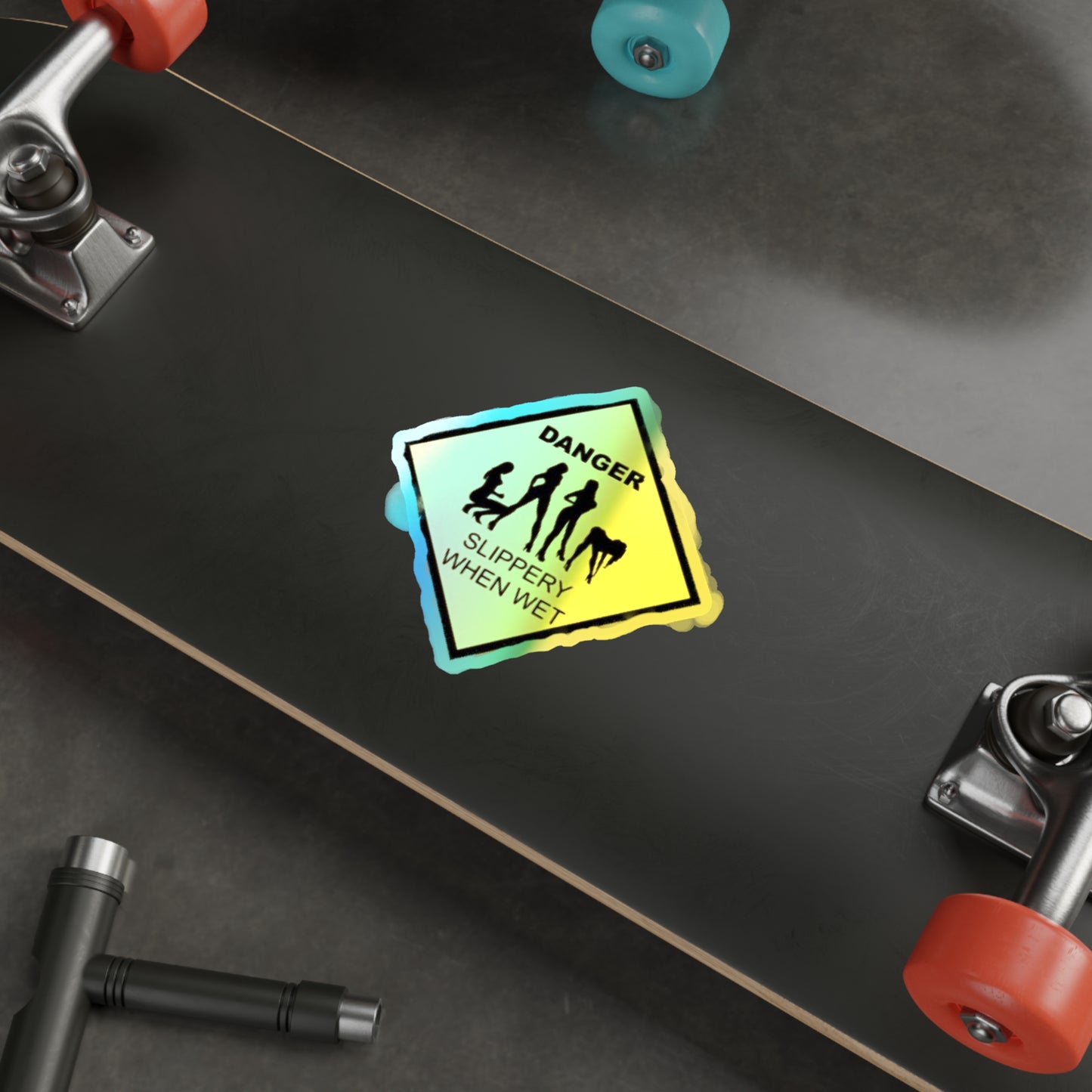 Slippery Holographic Die-cut Stickers