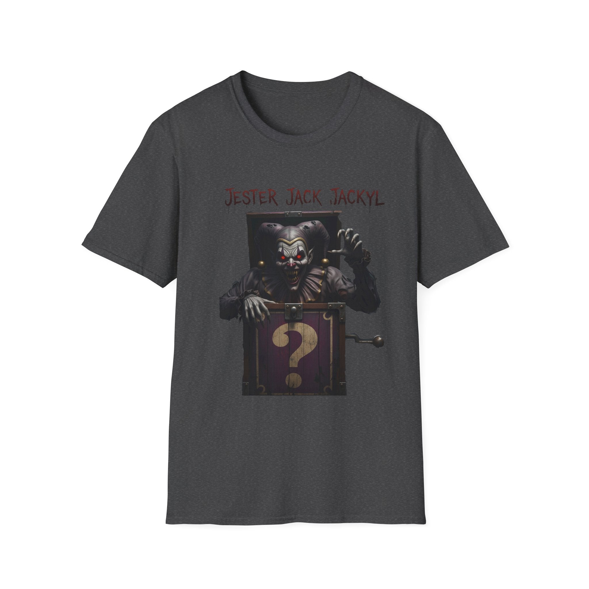Jester Jack Jackyl Creepy Clown Graphic T-Shirt, Perfect for Halloween, Horror Fans, Scary Movie Night, Unisex Gift, Fun Adult Apparel