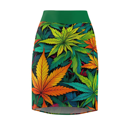 420 Happy Women's Pencil Skirt (AOP)