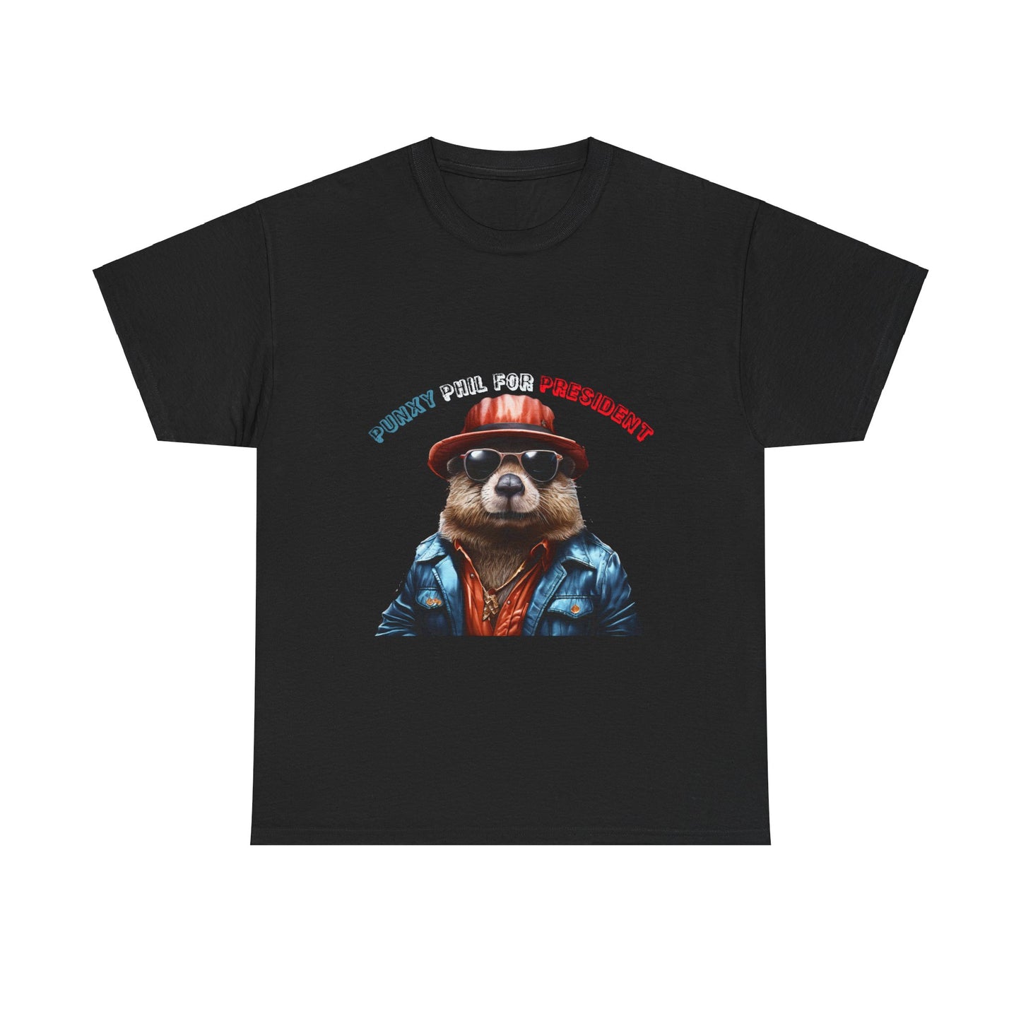 Punxy Phil For President Unisex Heavy Cotton Tee