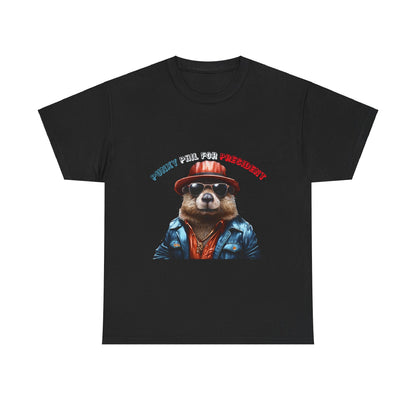 Punxy Phil For President Unisex Heavy Cotton Tee