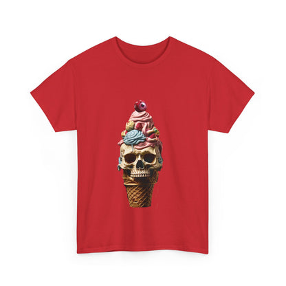 Skull Ice Cream Unisex Heavy Cotton Tee