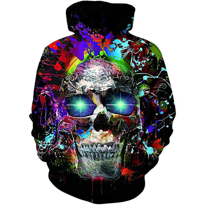 Colorful Skull Eyes Digital Printing Leisure