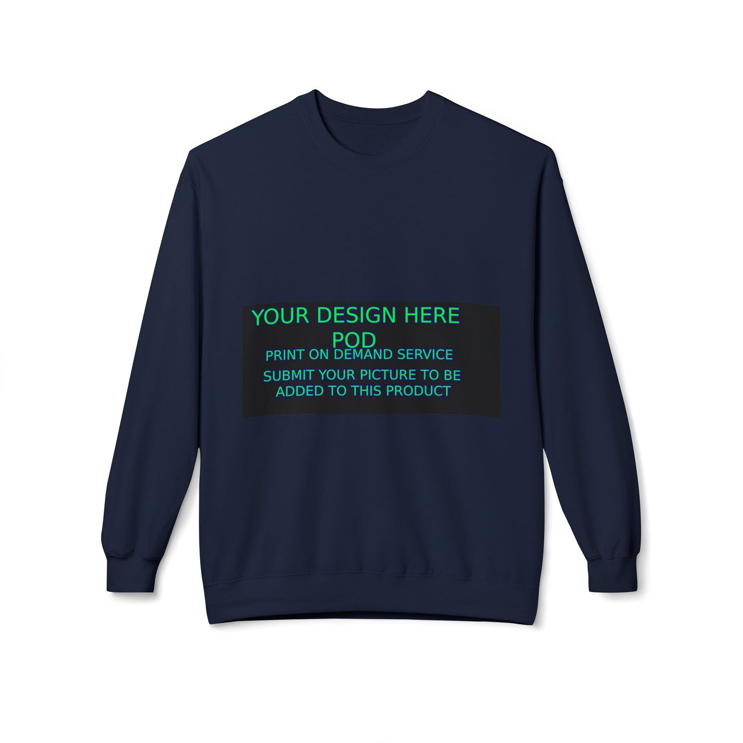 Customizable Unisex Fleece Crewneck Sweatshirt - Your Design Here