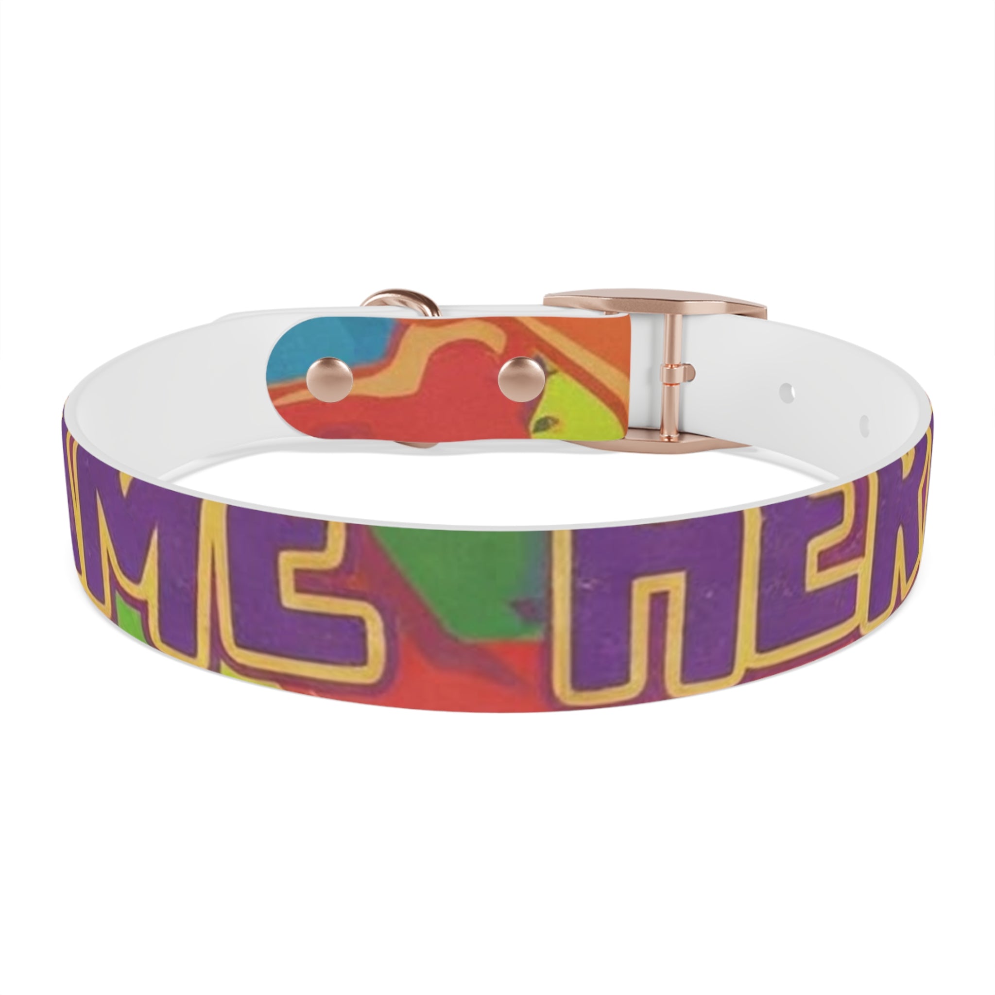 Vibrant Rainbow Dog Collar - Colorful Pet Accessory for Any Occasion
