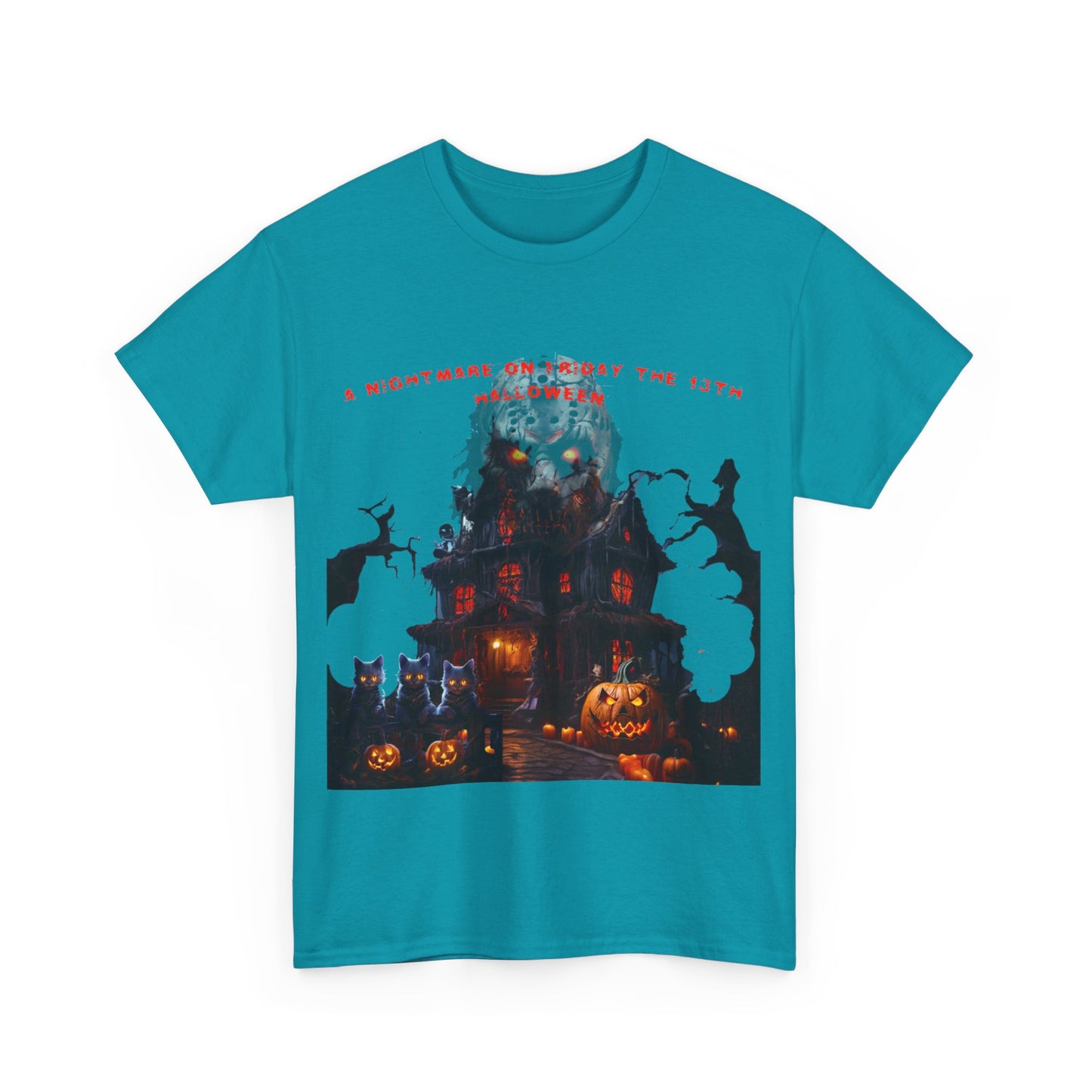 A Nightmare On Friday The 13th Halloween Unisex Heavy Cotton Tee