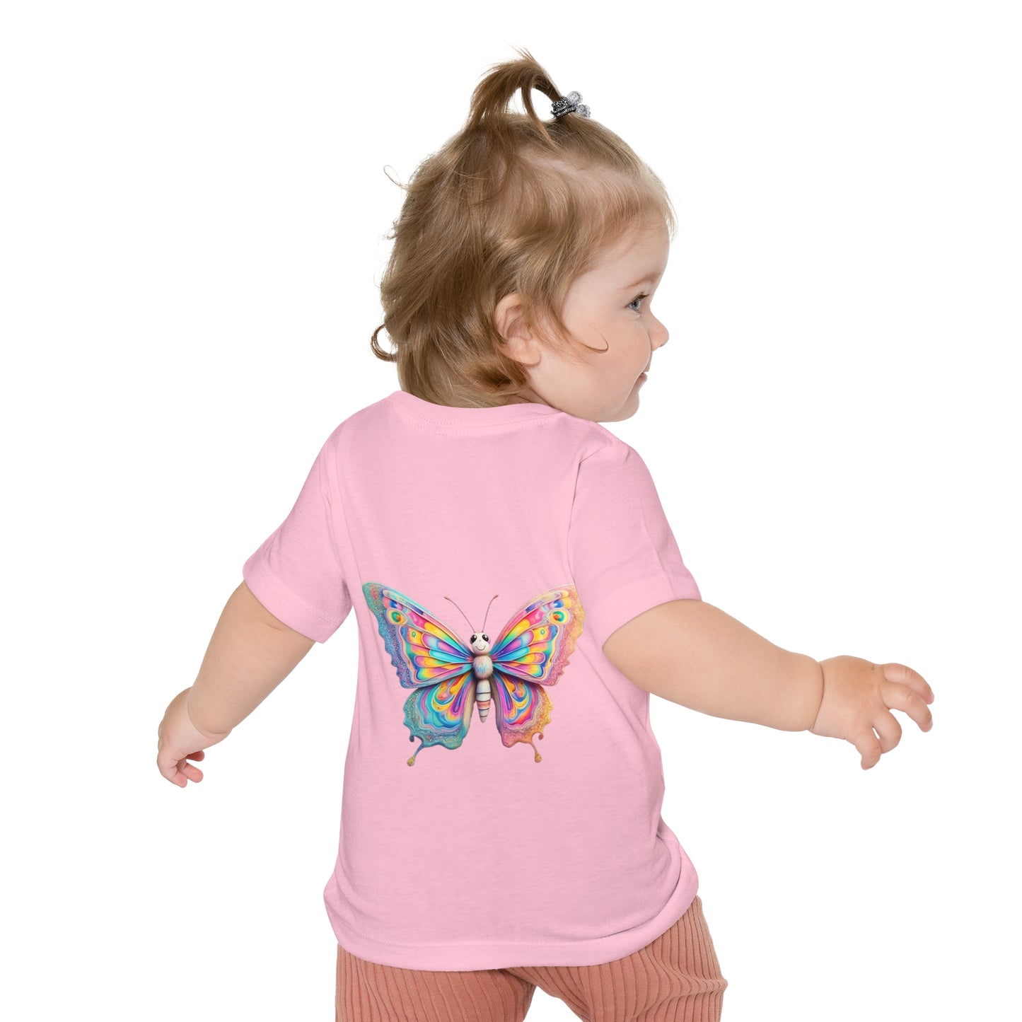 Colorful Baby Tiger & Butterfly Short Sleeve T-Shirt