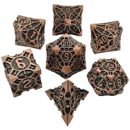 Metal Polyhedral Board Game Dice