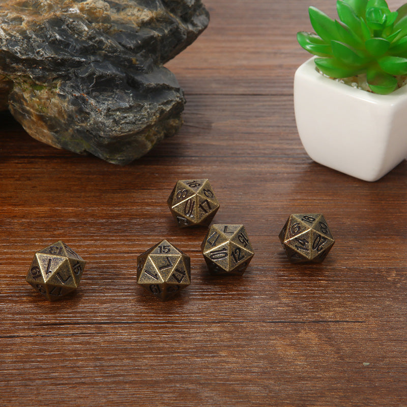 Faceted metal dice