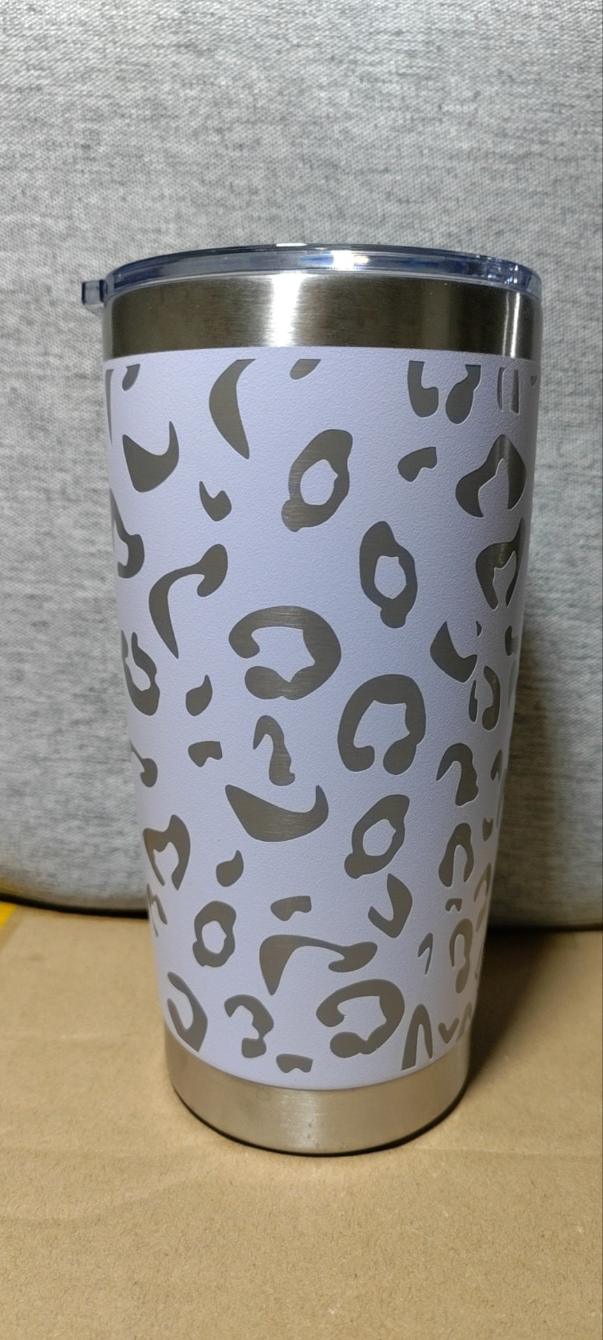 Laser Leopard Print Stainless Steel Insulated Mug