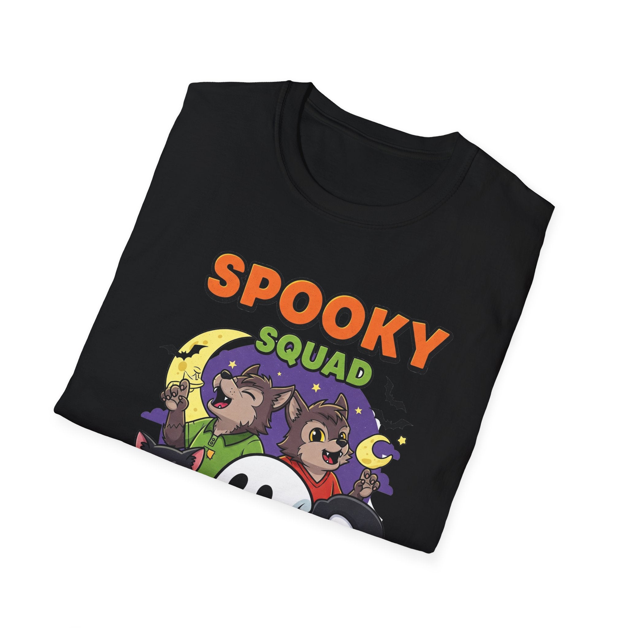 Spooky Squad T-Shirt, Halloween Tee, Cute Ghost Shirt, Unisex Graphic Tee, Fall Fashion, Trick or Treat T-Shirt