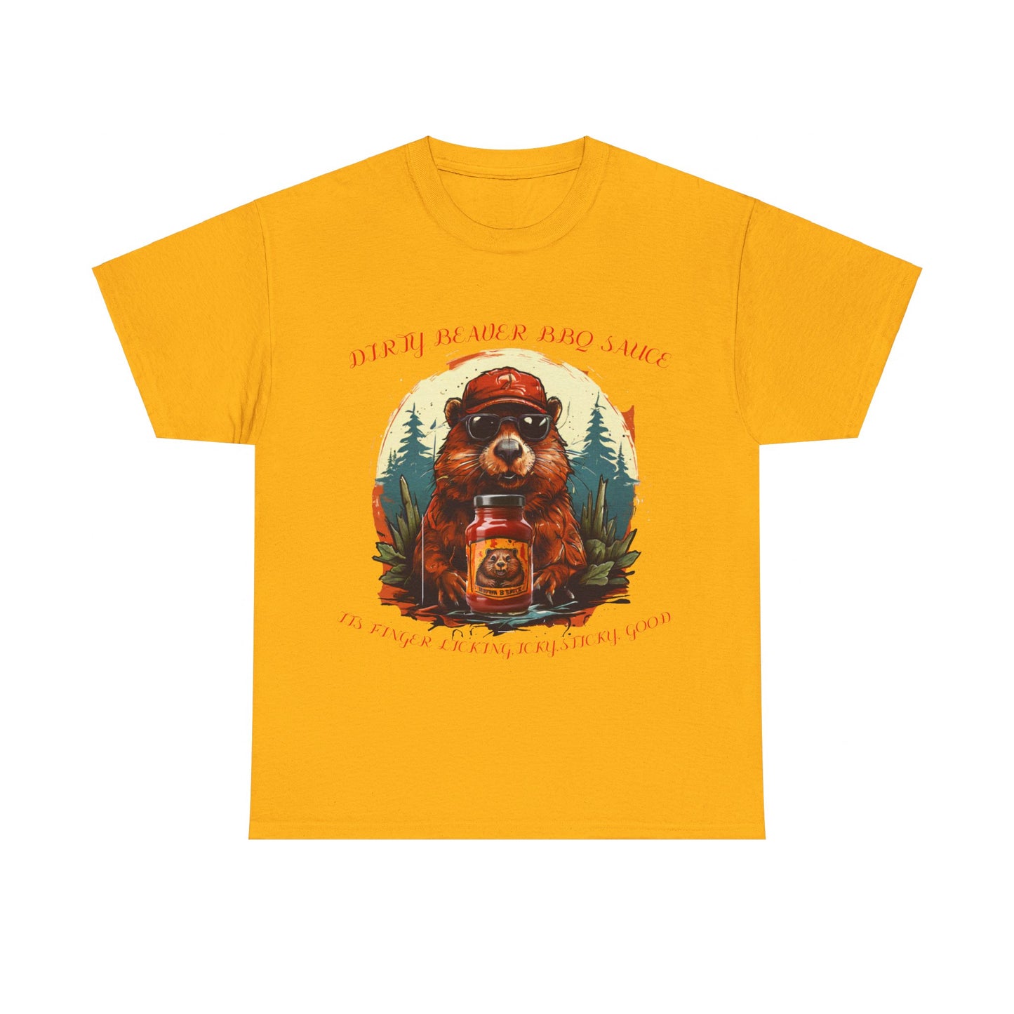 Dirty Beaver BBQ Sauce Unisex Heavy Cotton Tee