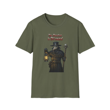 Gothic Plague In-sane Doctor T-Shirt, Unisex Softstyle Tee, Spooky Halloween Tee, Halloween Costume Shirt, Gift for Whovians, Dark Humor [...]