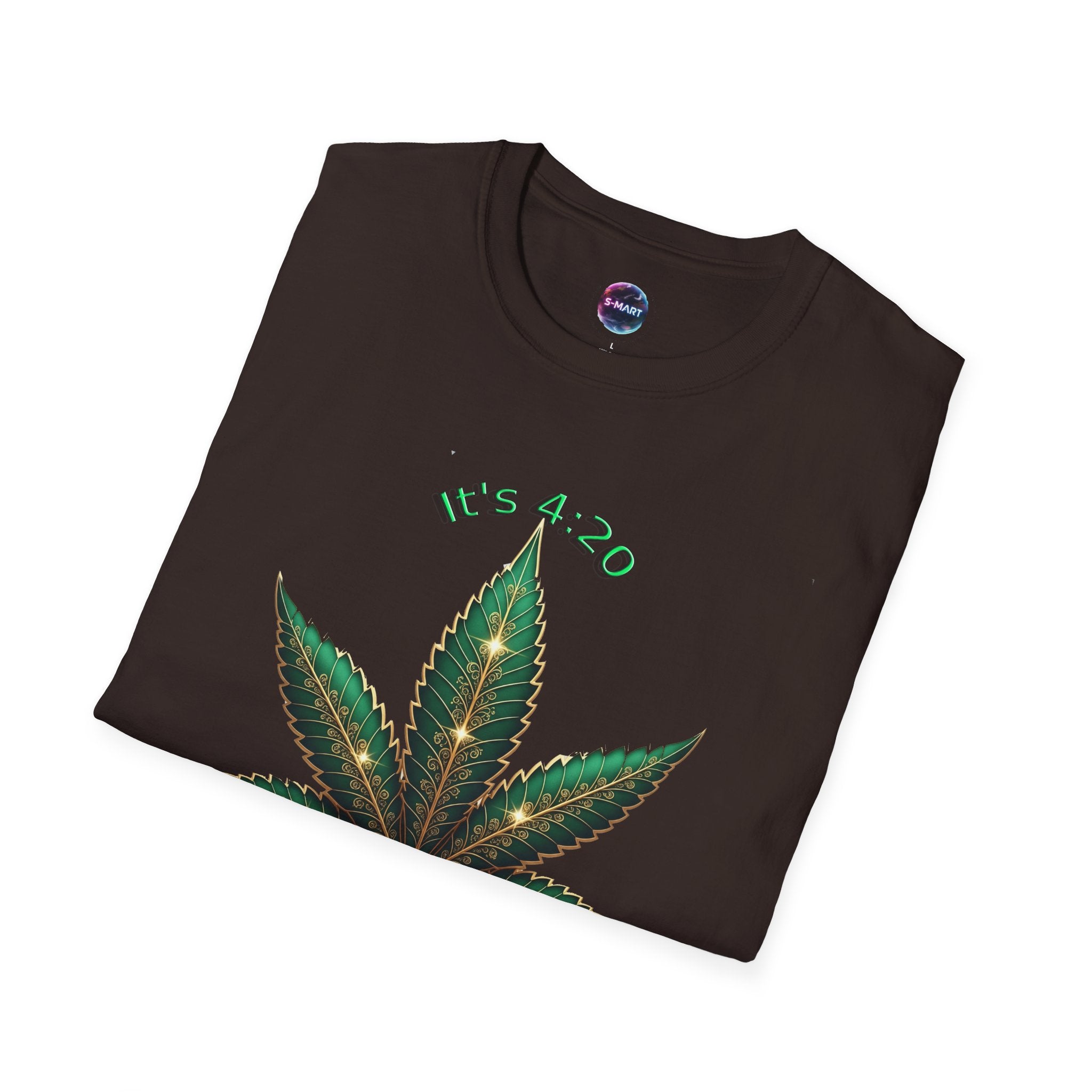 It's 420 Somewhere Vibes Unisex T-Shirt - Perfect for Cannabis Enthusiasts, Gifts, Festivals, Casual Wear, and Celebrations! - S-Mart Shop Smart Treasures