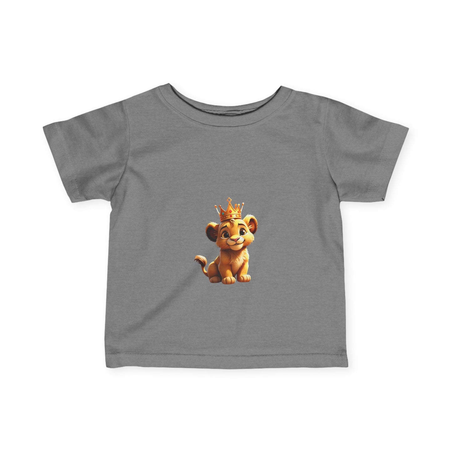 King Lion Infant Tee - Cute Baby Shirt for New Parents, Ideal Gift for Birthdays & Celebrations