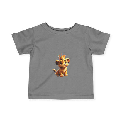 King Lion Infant Tee - Cute Baby Shirt for New Parents, Ideal Gift for Birthdays & Celebrations