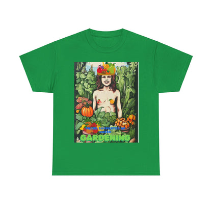 I Support Naked Gardening Unisex Heavy Cotton Tee