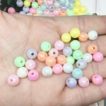 Color Candy Acrylic Round Beads Materials Accessories