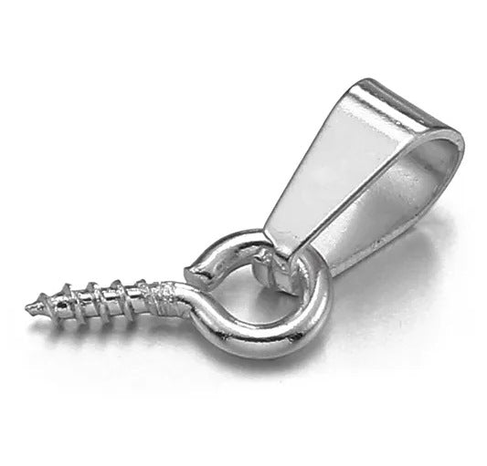 Stainless Steel Sheep Eye Needle Oval Buckle Pendant Holder