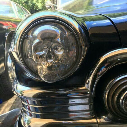 Skull High Beam Lampshade Creative Halloween Car Accessories