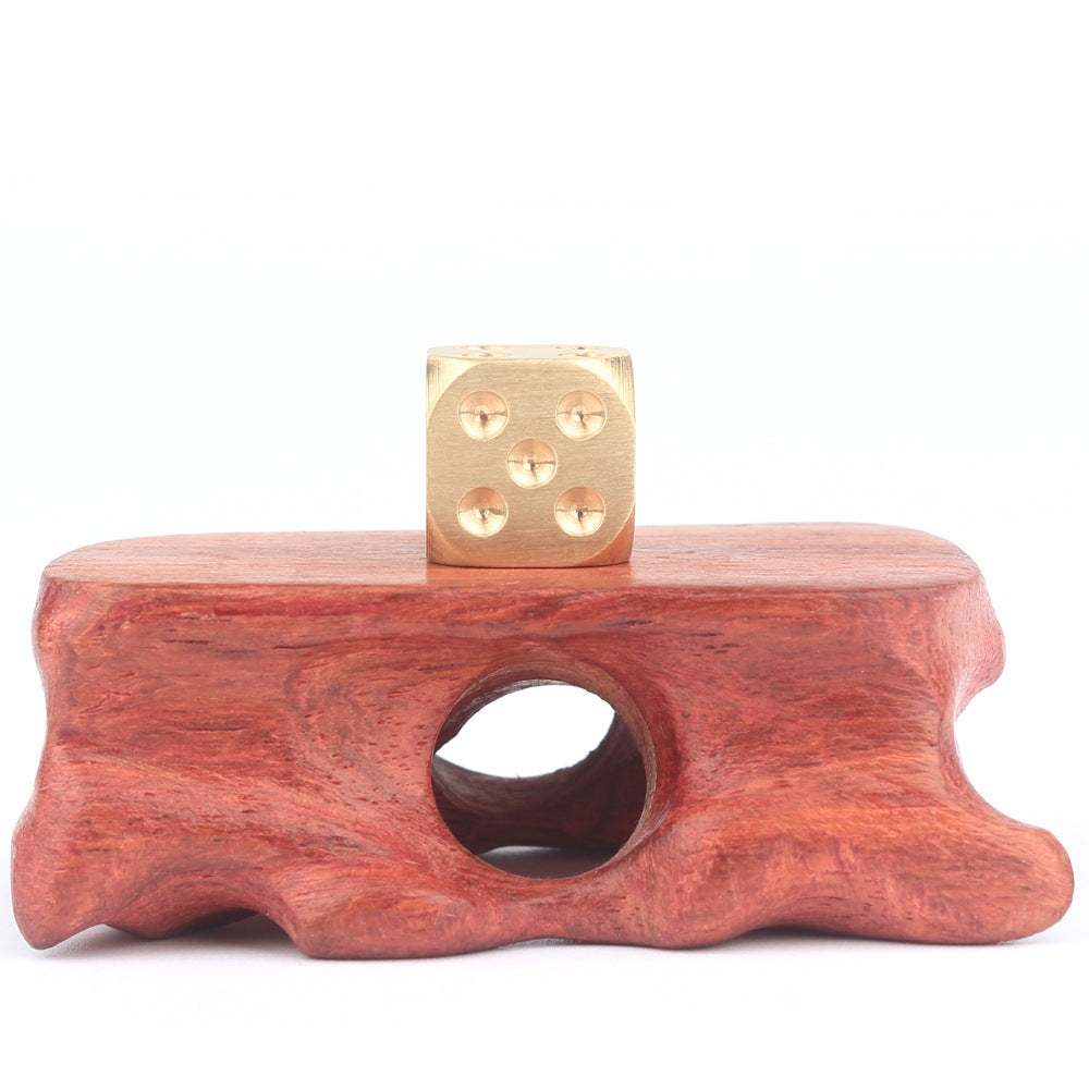 Pure Copper Metal Solid Dice Hand Polished