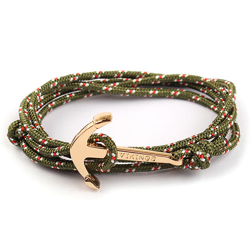 Pirate Nylon Rope Boat Anchor Bracelet