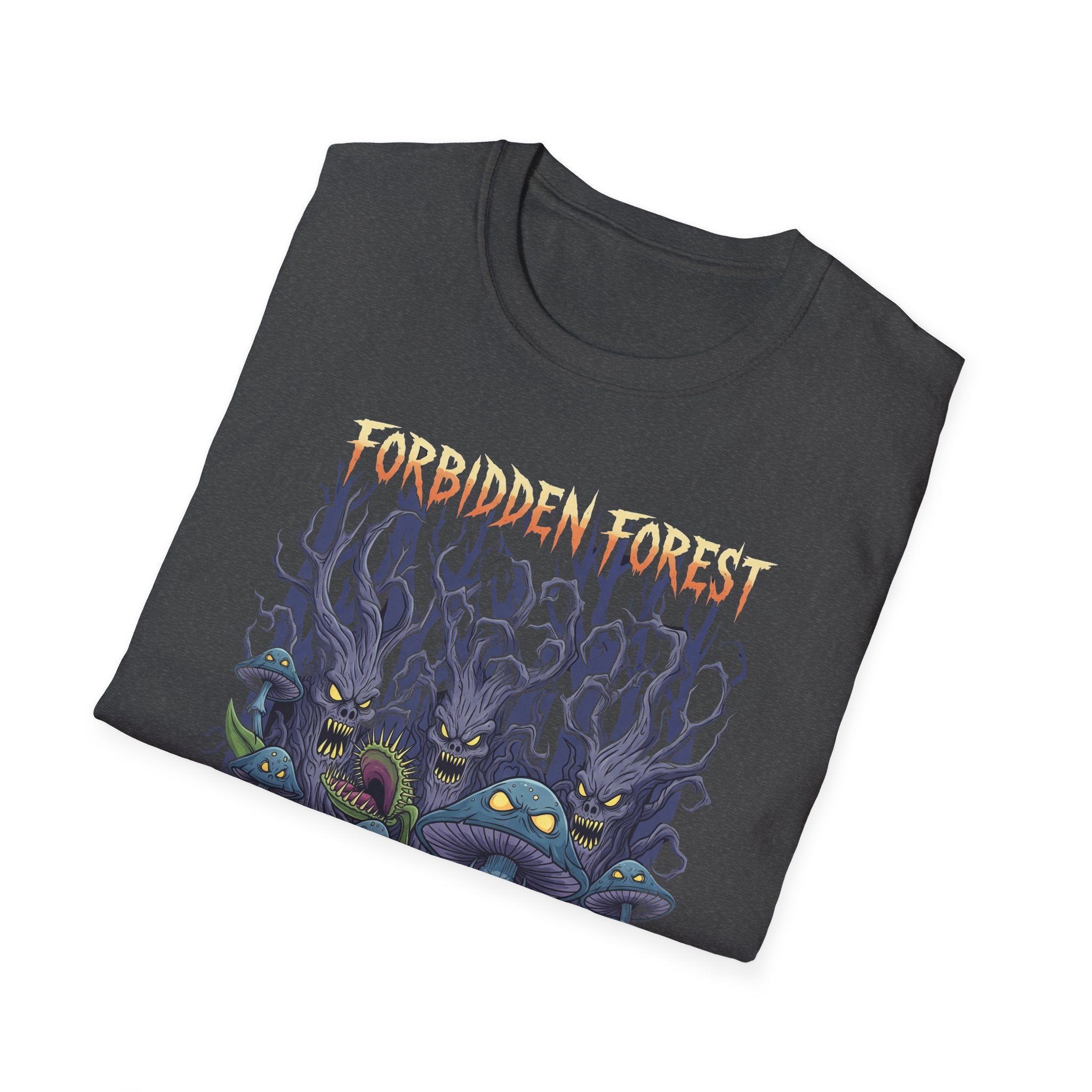 Forbidden Forest Graphic T-Shirt for Nature Lovers & Mystical Vibes, Gift for Halloween, Casual Wear, Adventure Tee, Unique Design