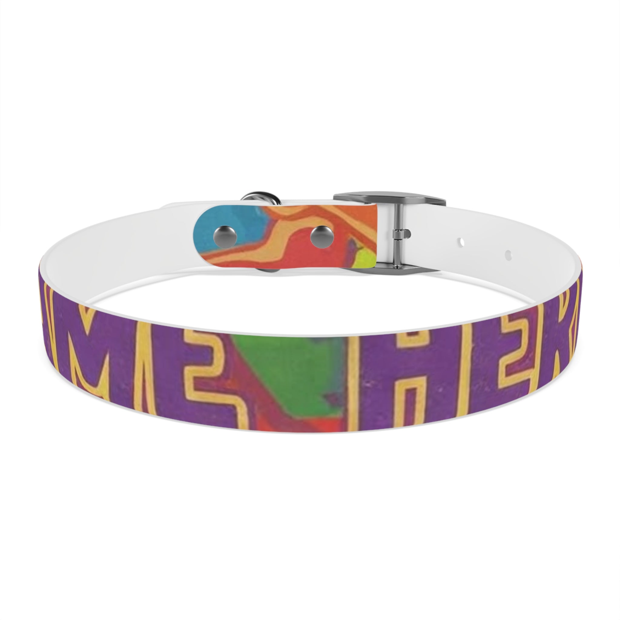 Vibrant Rainbow Dog Collar - Colorful Pet Accessory for Any Occasion
