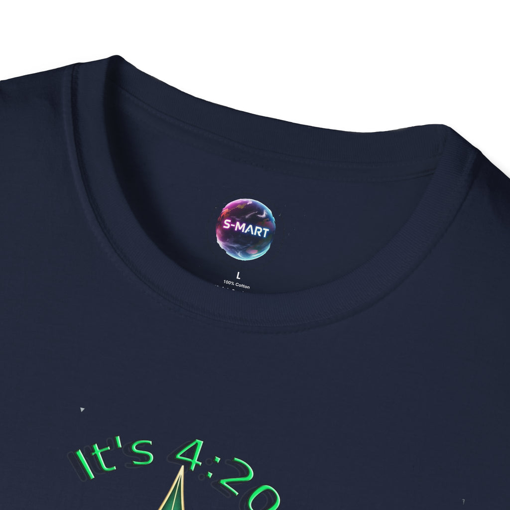 It's 420 Somewhere Vibes Unisex T-Shirt - Perfect for Cannabis Enthusiasts, Gifts, Festivals, Casual Wear, and Celebrations! - S-Mart Shop Smart Treasures